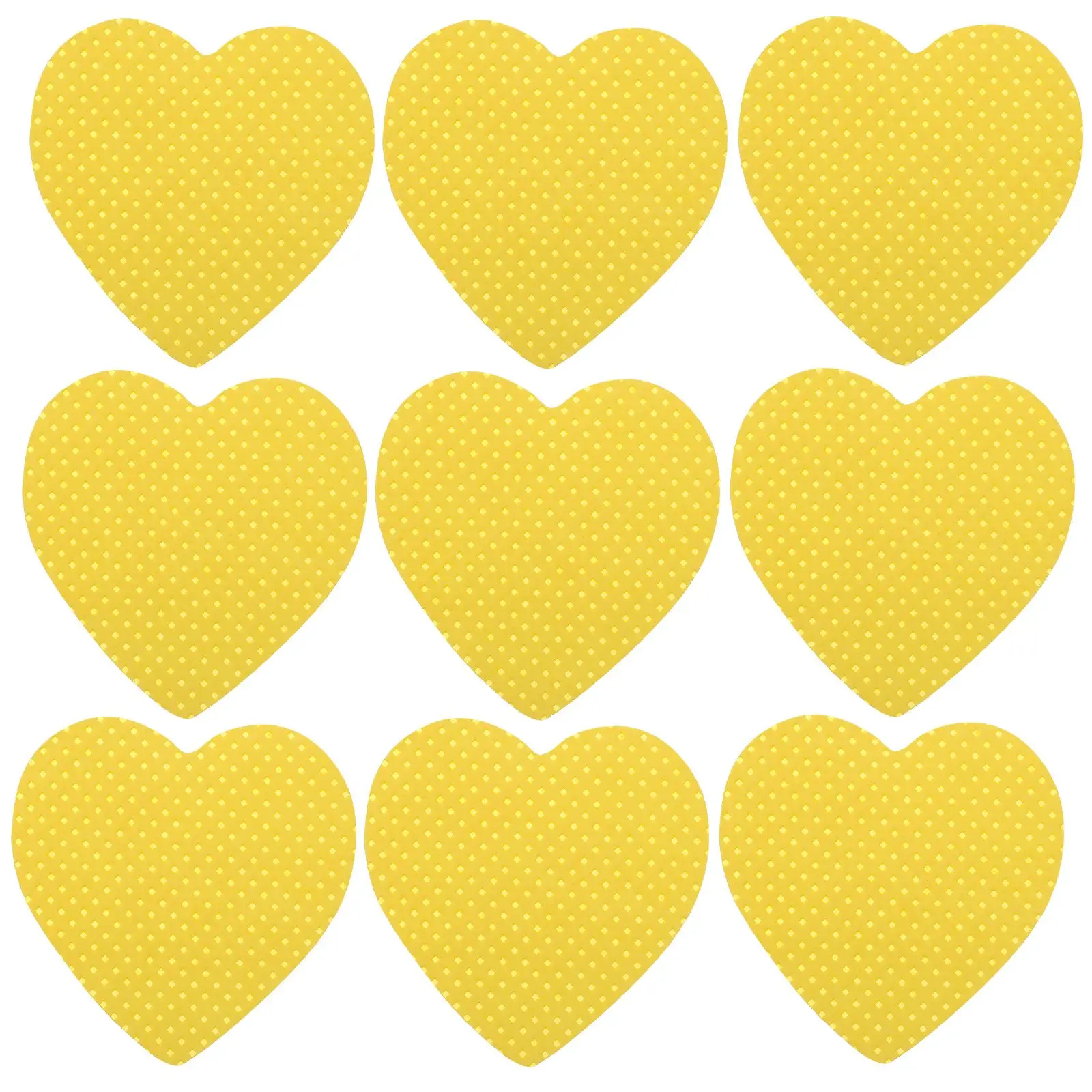 200 أصفر على شكل قلب مزيل الأظافر وسادات قطنية هلام البولندية خالية من الوبر مناديل أظافر السفر صالون مانيكير أساسي