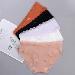 2023 Women's Cotton Panties Sexy Lace Lingerie for Female Soft Underwear for Girls Breathable Ladies Underpants Briefs 1PC M-XL