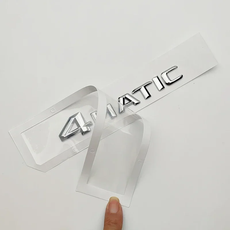3d ABS Chrome Black 4 Matic Logo 4Matic Emblem Letters Nameplate Car Trunk Badge For Mercedes Benz 4matic Sticker Accessories