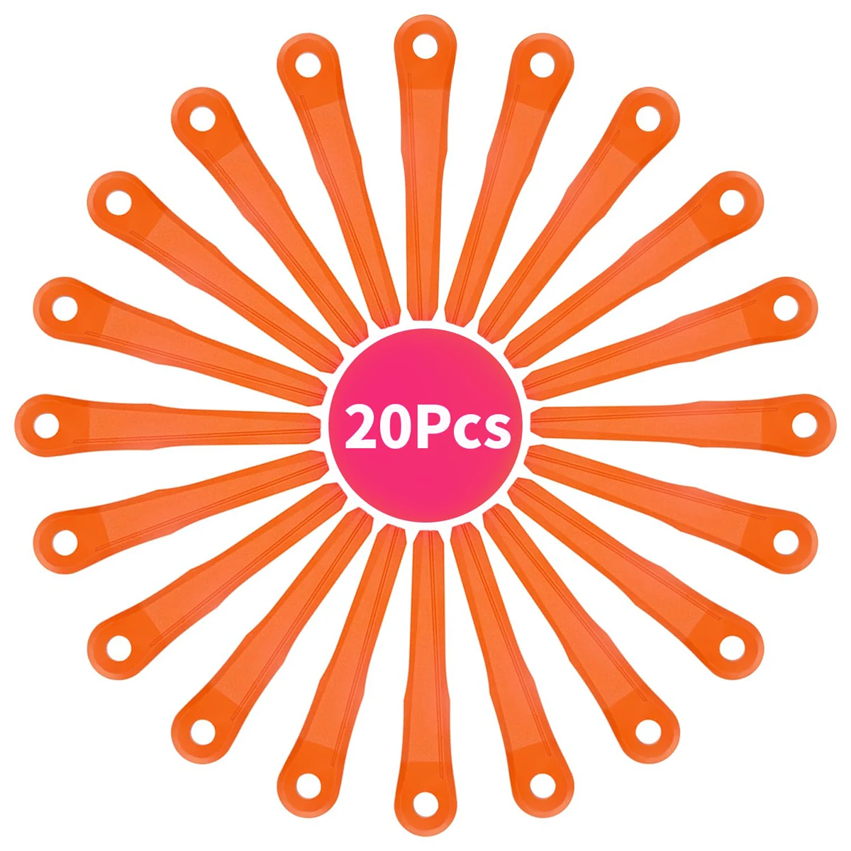 

20 шт. пластиковые сменные лезвия, красочные пластиковые лезвия для газонокосилок Polycut 6-2, 28-2, 48-2, 6-3, 7-3, 27-3, 47-3, заменяет