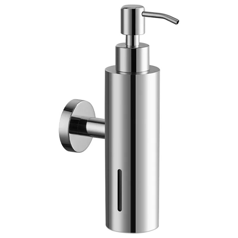 

ABFY-Manual For Hotel Bathroom Wall Mounted Soap Dispenser, Square Round Stainless Steel Design