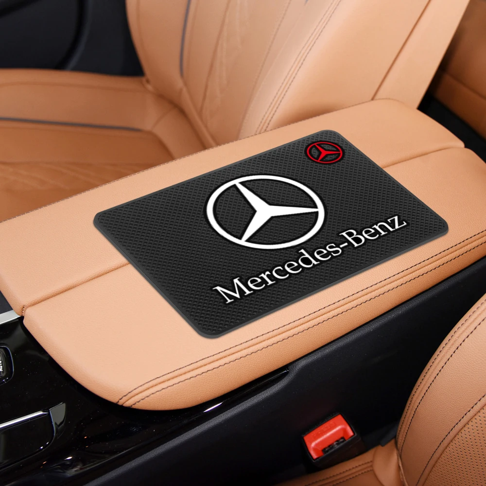 1pc Car Dashboard Sticky Anti-Slip Mat Phone Silicone Non-Slip Pad Decorative tools For Mercedes Benz AMG C E S-Class W212 CLA