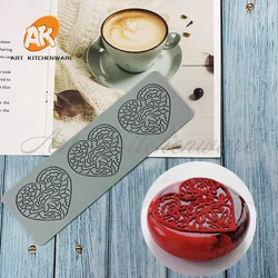 Geometry Heart Ring Silicone Cake Lace Mold Cake Decorating Tool Border Decoration Lace Mold kitchen Baking Tool Bakeware