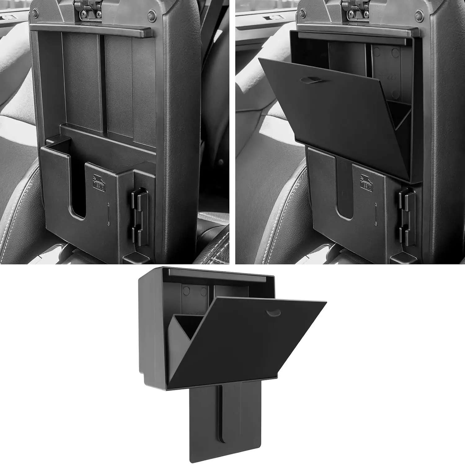 

Hidden Storage Box Compatible with Toyota 2010- 2024 4Runner Interior Accessories Center Console One-Touch Hidden Organizer