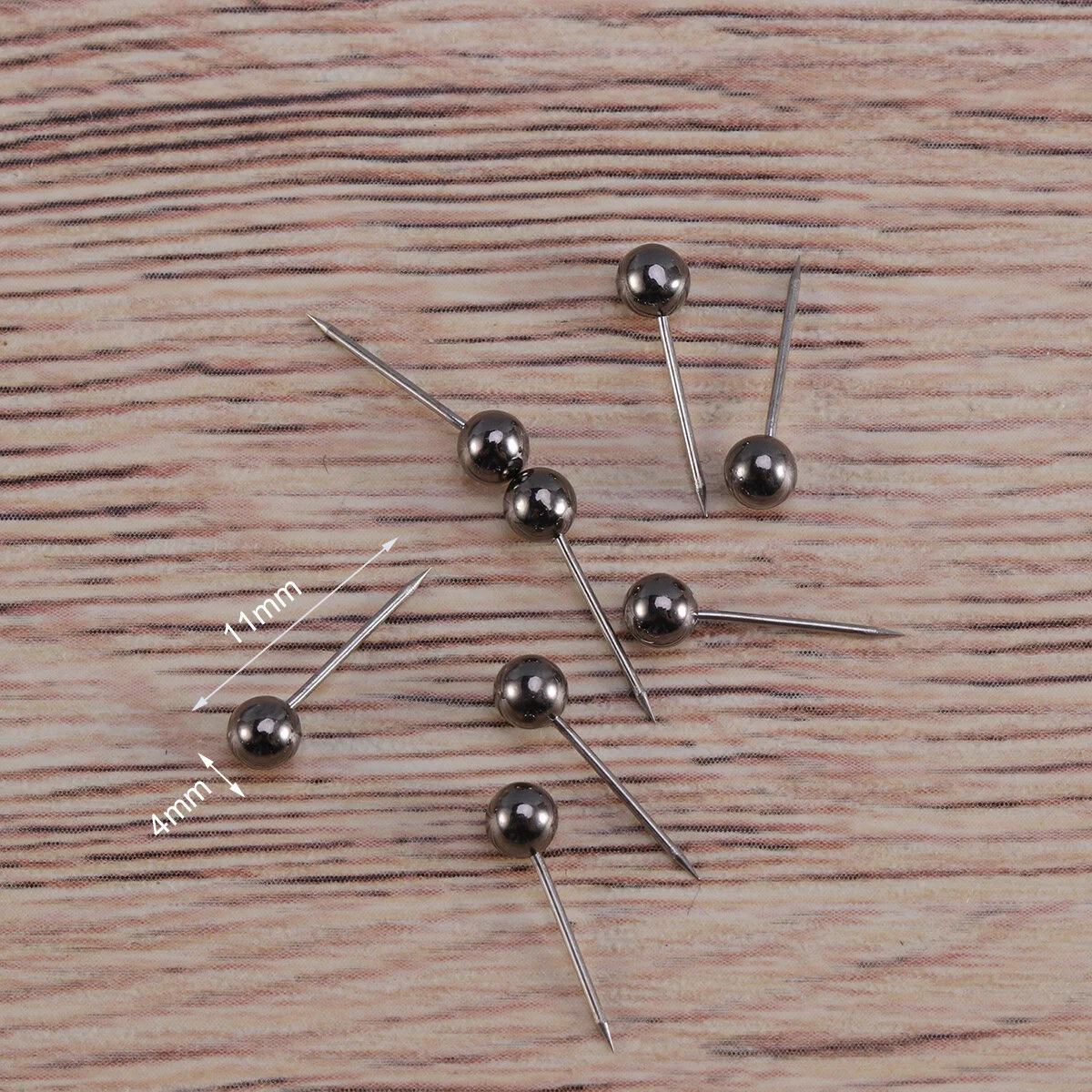 Bandeira Push Pins para Mapa, Cork Bulletin Board, agulha do couro cabeludo, ganchos de aço inoxidável, 400 PCs