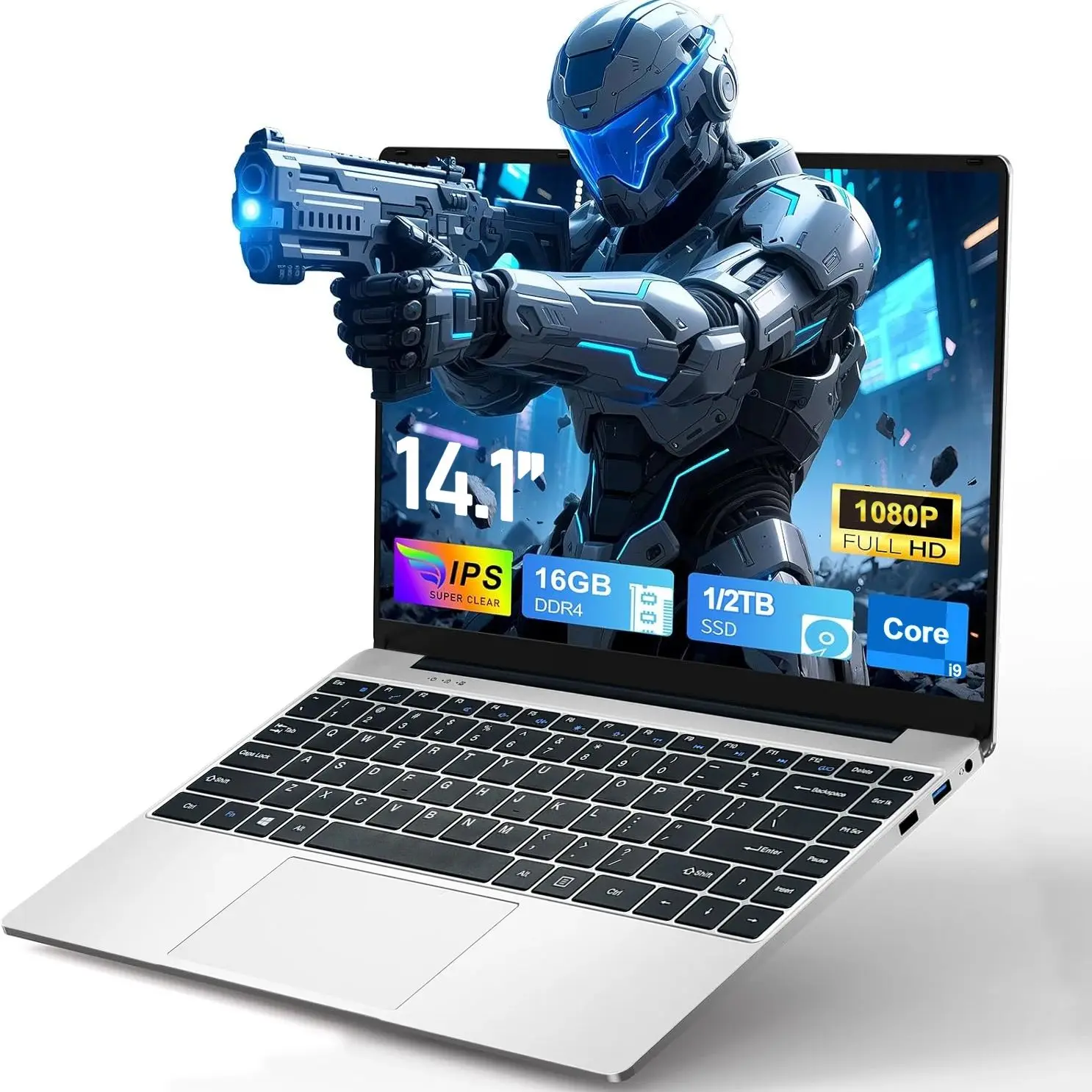 Ultraslanke laptop Intel Core i9-10980HK 14,1 inch 16GB RAM 2TB SSD Draagbare laptops Windows 11 Pro Office Studie Notebook Computer
