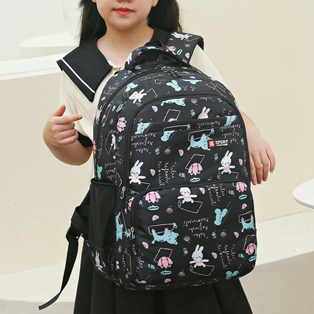 New Large Capacity Backpack Fashionable and Versatile Primary School Girls\' School Bag Sweet Cute Lightweight Casual Backpack