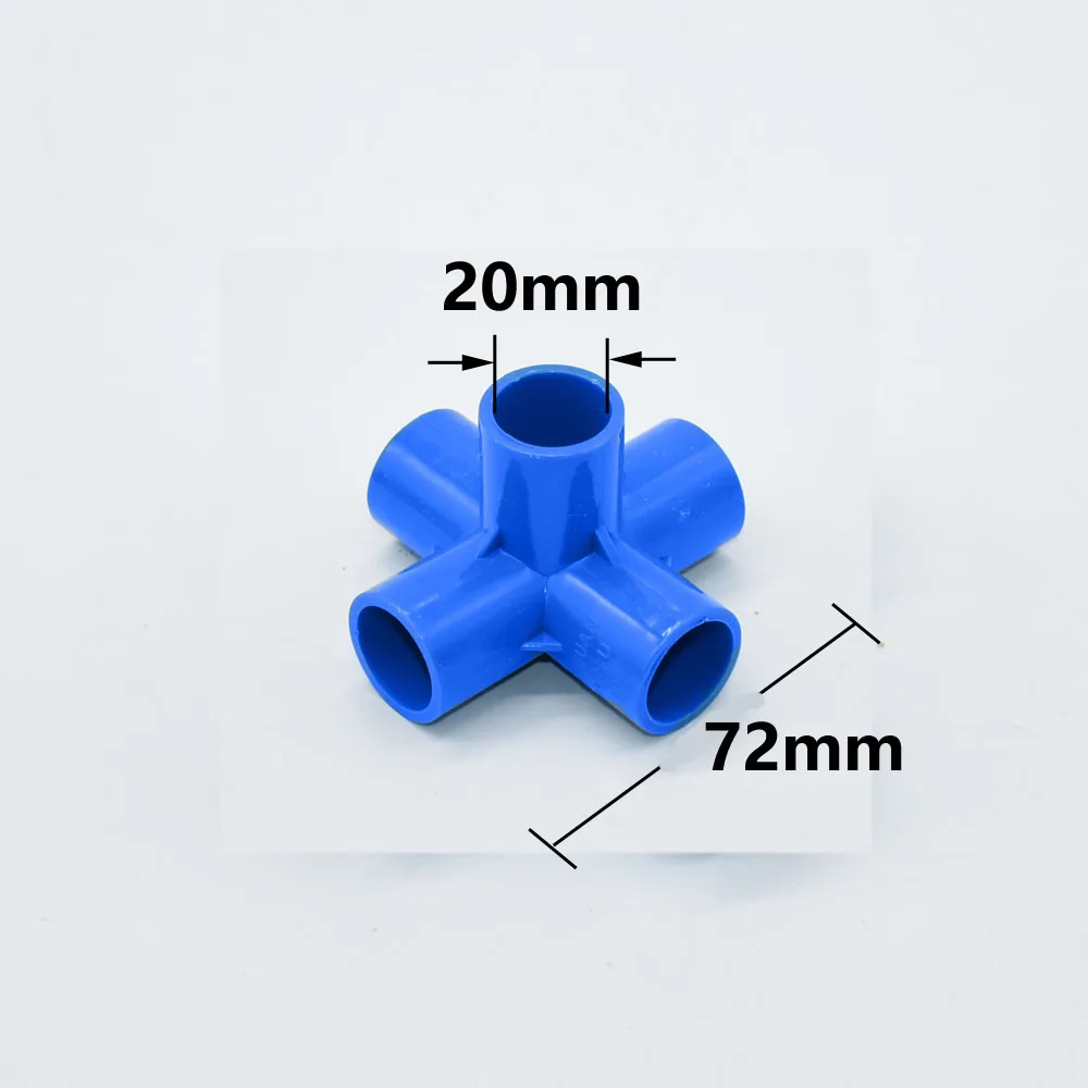 PVC 커넥터, 3 방향 4/5 3 차원 급수 파이프 피팅, 플라스틱 커플러, DN15, 20, 25/40, 20, 25, 32mm