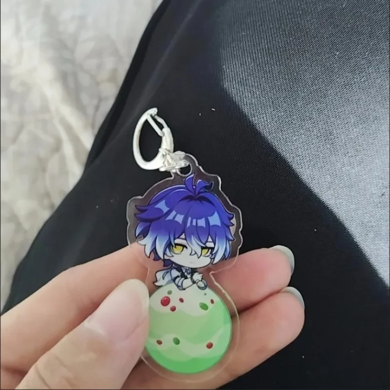 Fashion Genshin Impact Flins Odette Q Version Phone Chain Acrylic Cellphone Chain For Phone Lanyard Keychain Jewelry