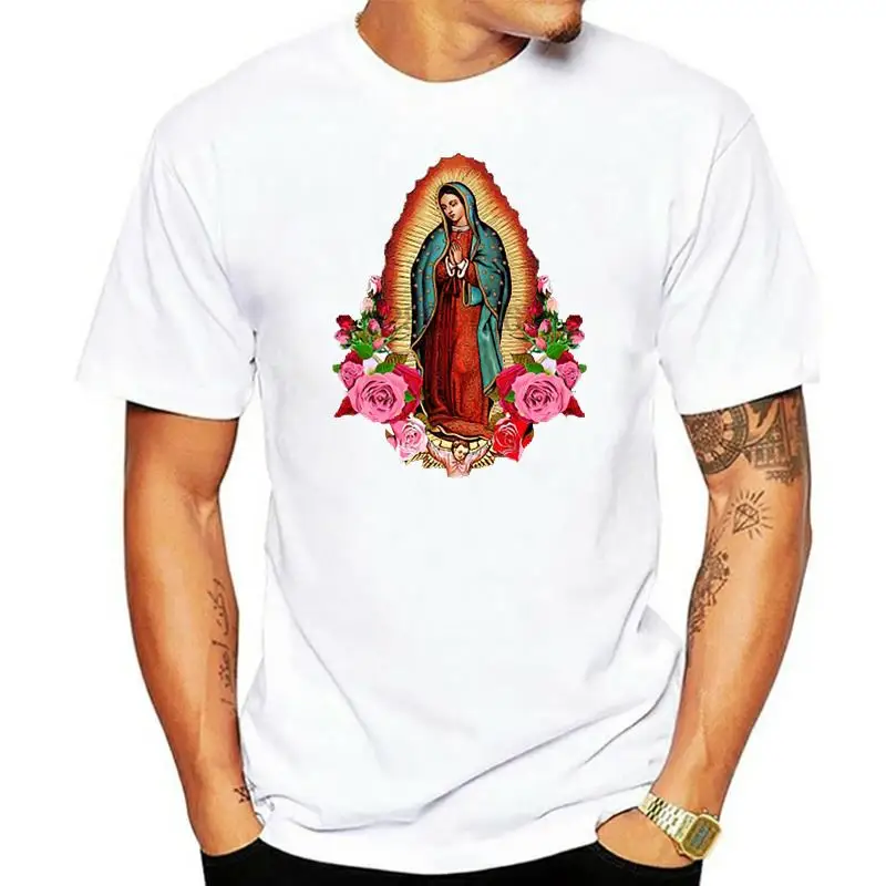 Men tshirt  Our Lady of Guadalupe Virgin Mary   Virgin Of Guadalupe   T Shirt Printed T-Shirt tees top