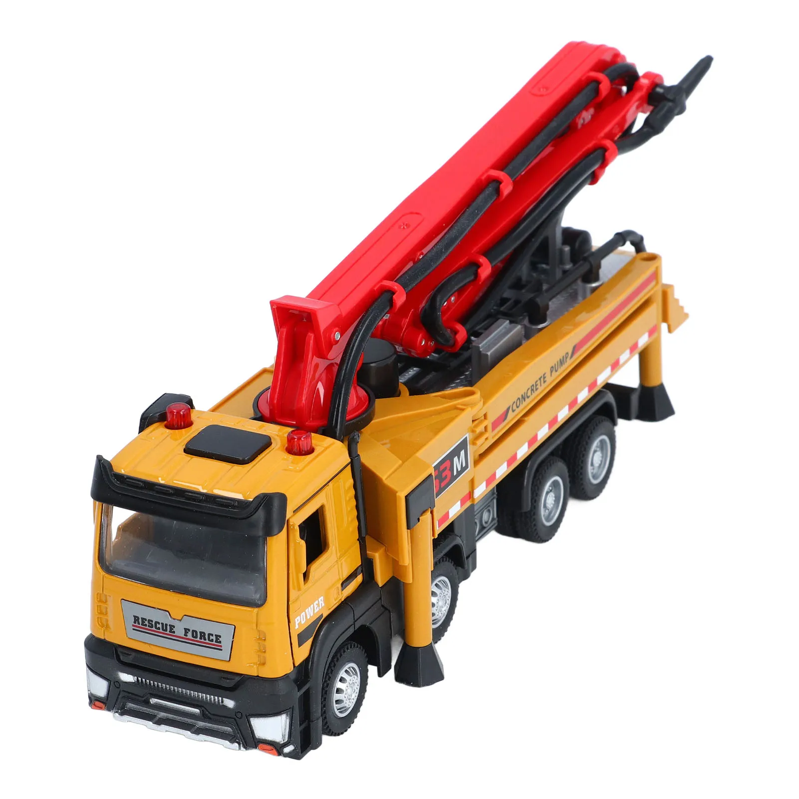 ZK40 1:32 Scale Alloy Concrete Pump Truck High Simulation Improve Coordination Construction Vehicle Model