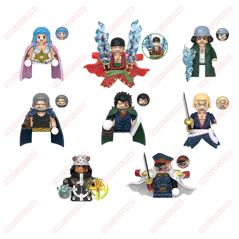 One Piece Animation Peripheral Toys Kuma Rayleigh Dragon Vivi Shiryu Beckman Small Doll Anime Action Model Figures Collection