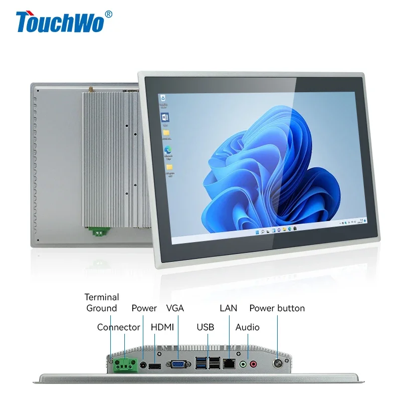 

Rugged 8 10 12 15 19 21.5 Inch High-Performance Embedded Touch Panel PC Industrial Touch Screen for Automation Systems