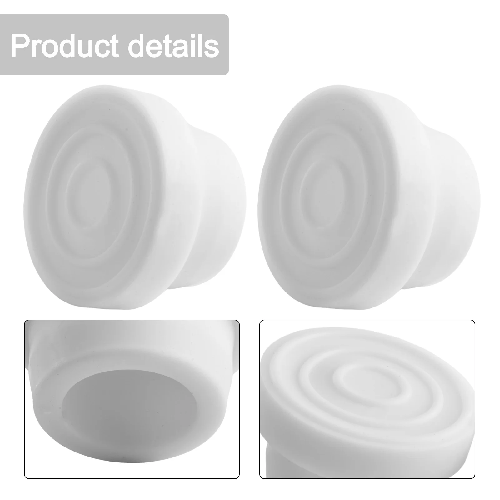 2Packs Outside Pool Ladder Bumpers Replacement For 1.90 Inches Inground Pool Pool Ladder Rubber End Swimming Pool Accessories