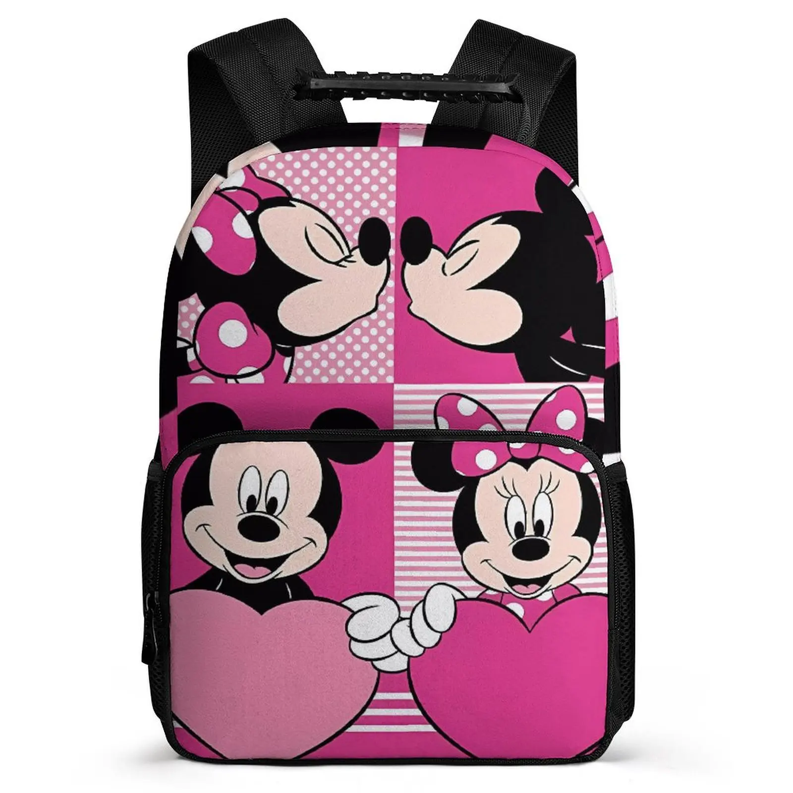 

Cartoon Disney Minnie Mouse Backpack Teen Student Girl Boy Back 16 Inch Backpack Women Rucksack