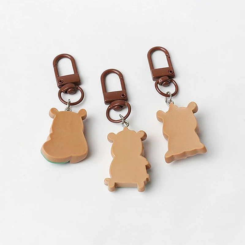 Lovely Animal Capybara Keychain Resin Cute Capibara Bag Hanging Funny Creative Kapibara Pendant Unisex