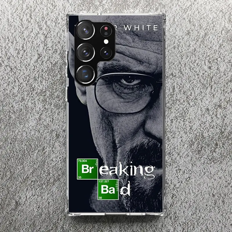 Breaking Bad WalterWhite Phone Case For Samsung Galaxy S24 S23 S22 S21 Ultra S20 FE S10 Plus S10E S9 S8 + Soft Cover Shell