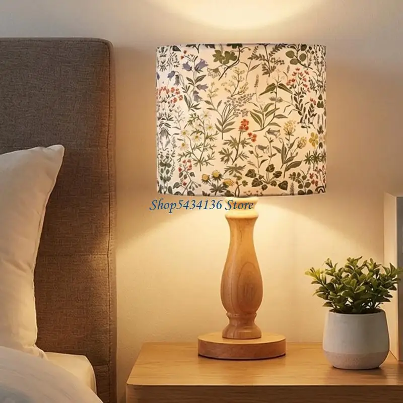 

H7ED Soft Light Fabric Lamp Shade Perfect for Bedroom Living Room Home Decorating