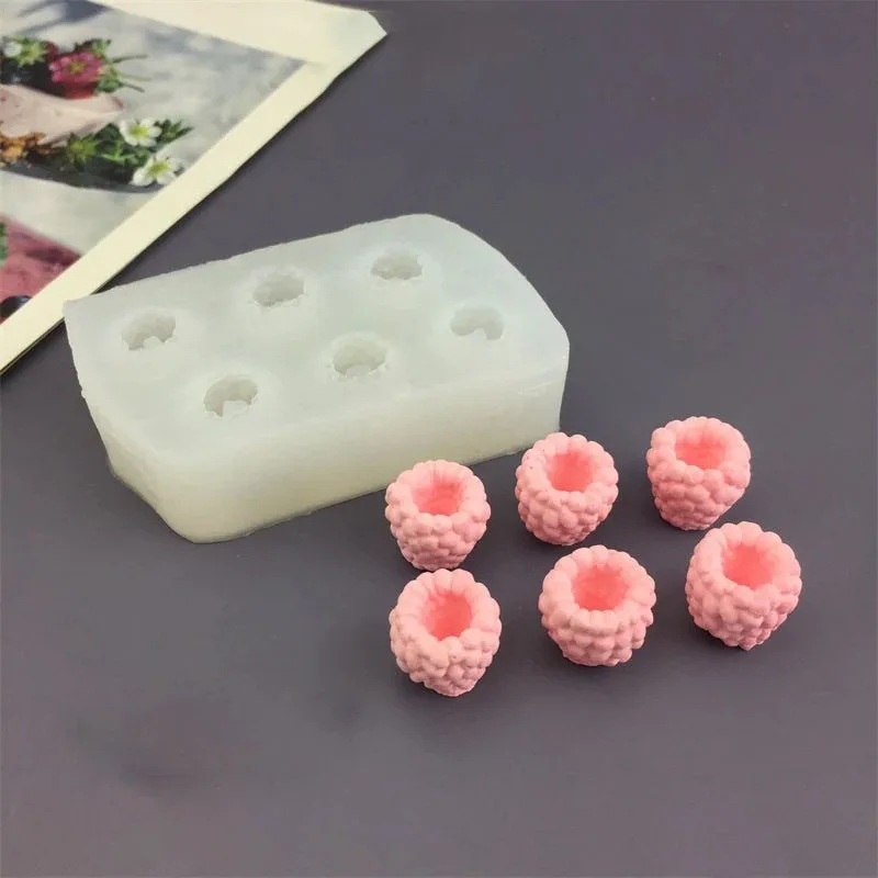 Raspberry Silicone Mold DIY Resin Chocolate Cake Decoration Baking Tool Fondant Silicone Molds Fruit Cakes Decorations Tools view 6
