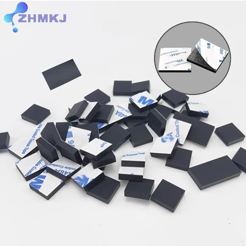 

Square Silicone Rubber Sheet Self-Adhesive Pad Rectangle Anti-Slip Damper Feet Pad Seal Gasket
