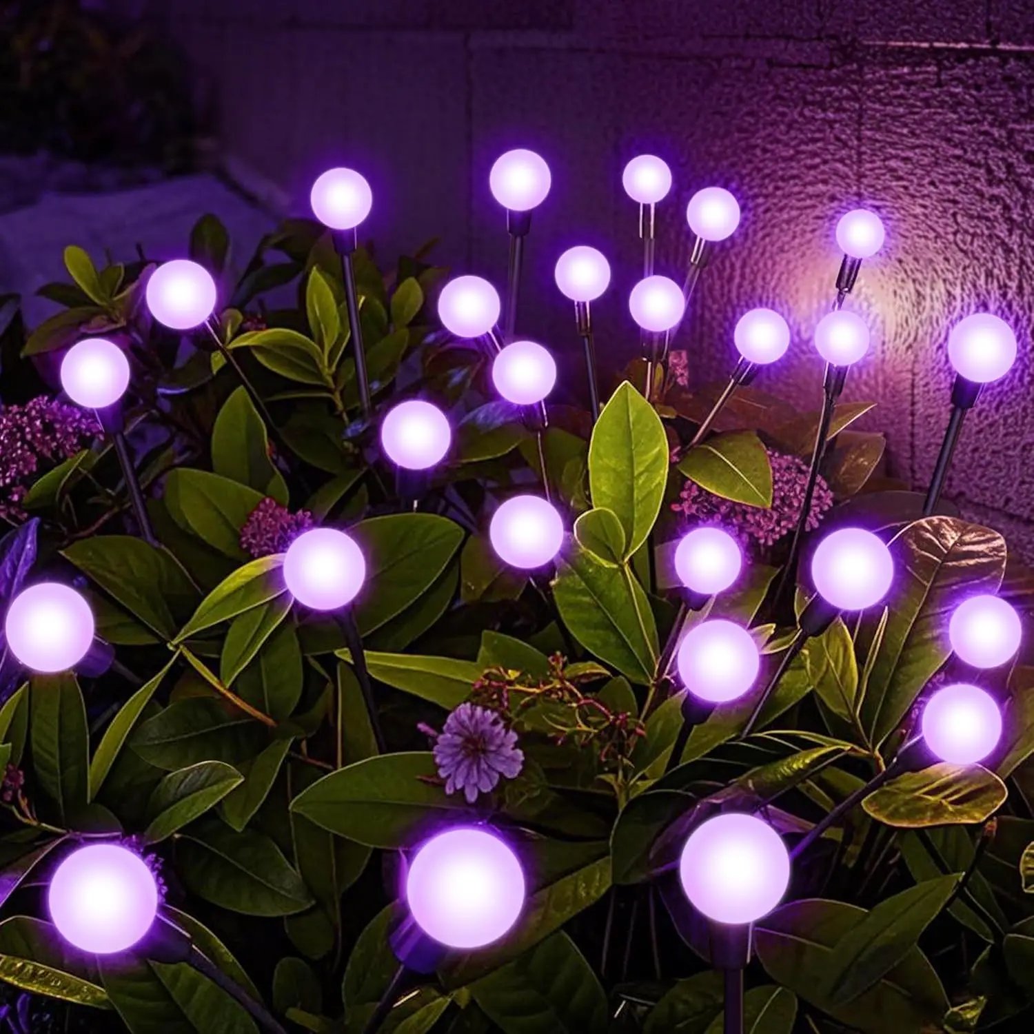 Outdoor Decor Lights Heavy Metal 8in 180 Adjustable Angle Fall Purple
