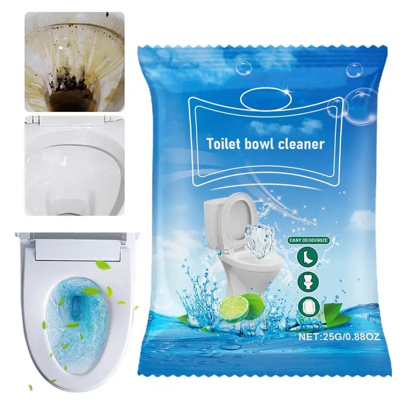 Toilet Cleaning Powder 25g Household Toilet Cleaners Powder Deep Cleaning Foam Cleaner For Toilets Removes Rust And Other