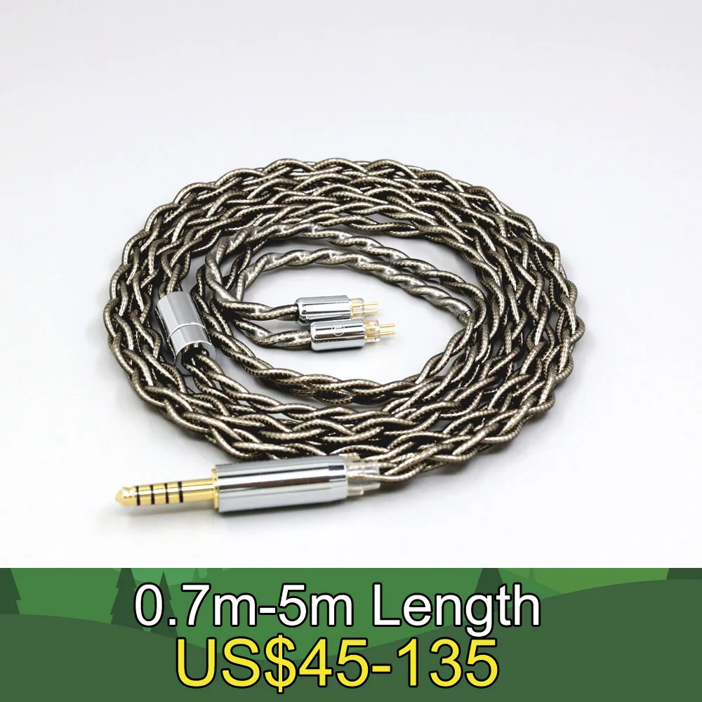 99% Pure Silver Palladium + Graphene Gold Earphone Cable For 0.78mm 2pin BA W4r UM3X UM3RC JH13 High Step LN008207