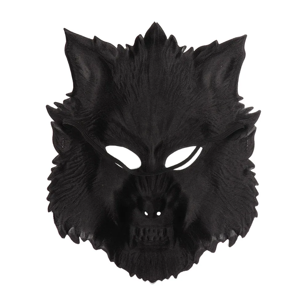 Halloween Mask EVA Half Face Animal Wolf Mask Carnival Party Makeup Ball Prop Mask