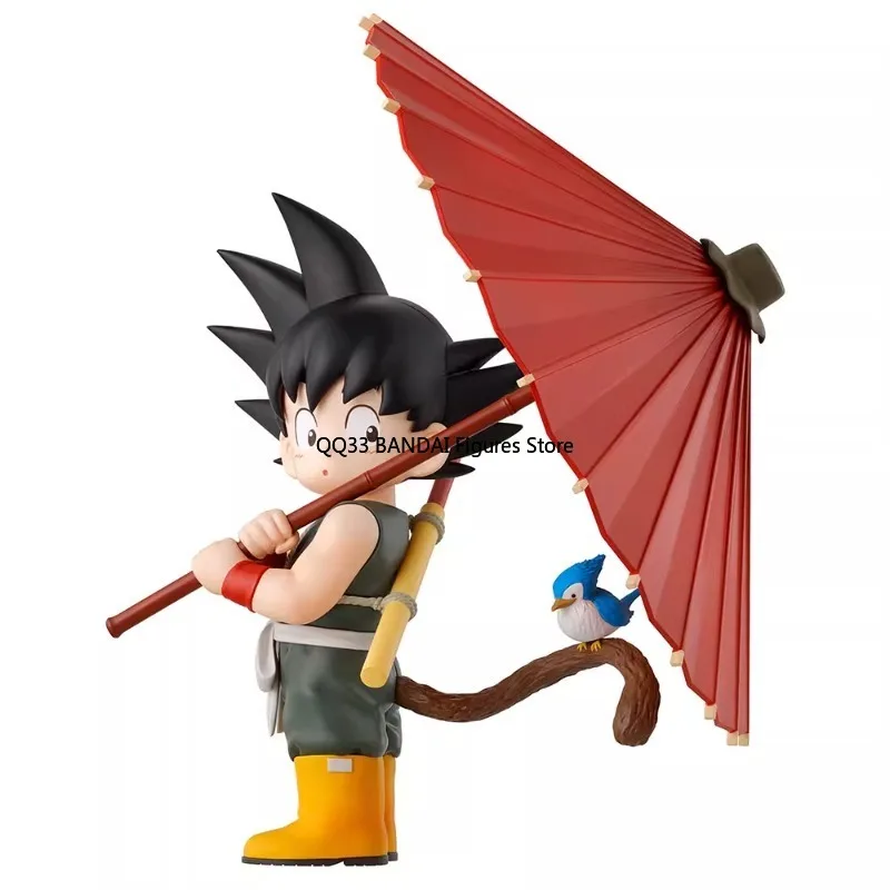 Bandai Ichiban Kuji Dragon Ball Fantastic Adventure Last One Son Goku Open An Umbrella Anime Action Figures Model Collectibles