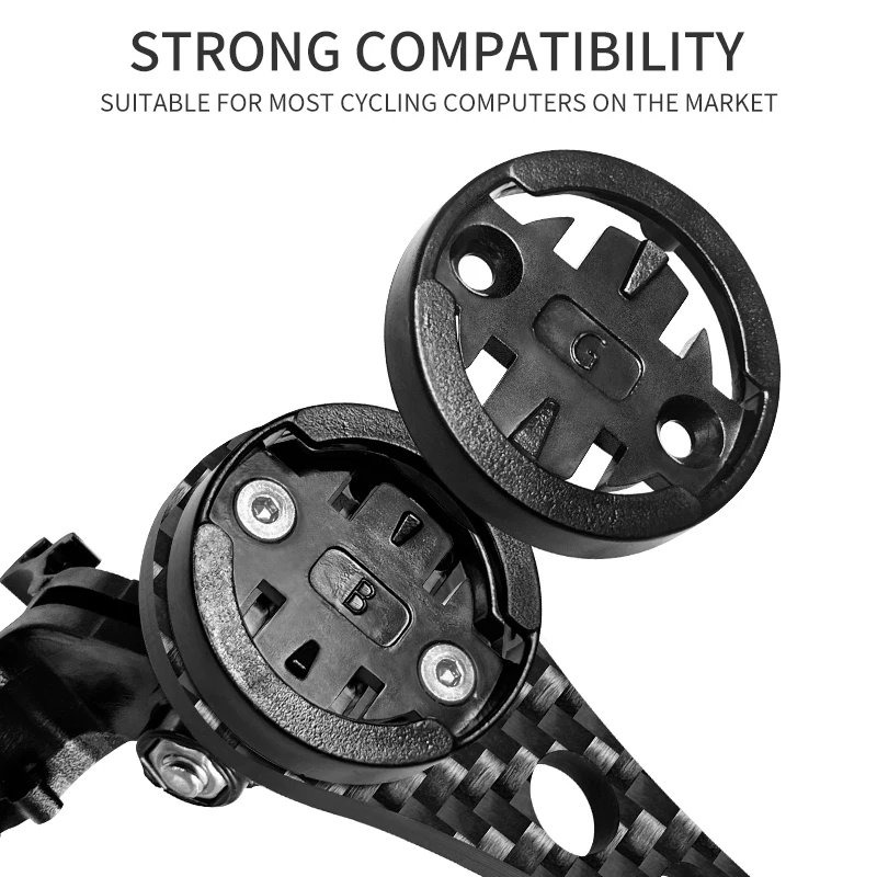 BUCKLOS Carbon Fiber Speedometer Holder Road Mountain Bike Computer Holder for Garmin Bryton Bicycle Stopwatch Holder Bike Parts
