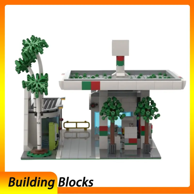 Spot MOC-104373 1294pcs Modern Architecture DIY Small Particle Assembly Building Blocks Educational Toy Model Gift Set Ornaments