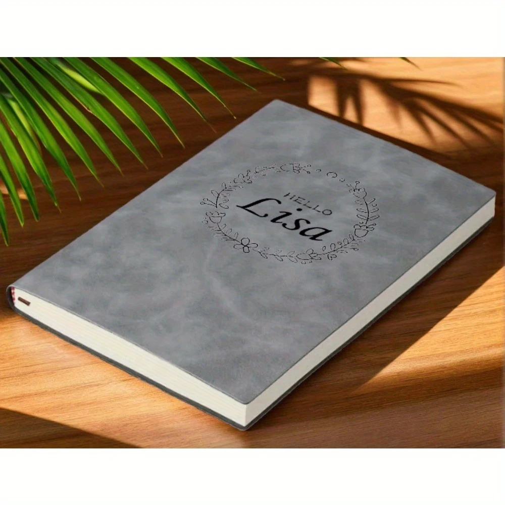 Customized Faux Leather Notebook Diary Birthday Month Flower Customized Personalized Gift Notepad Back-to-School Season