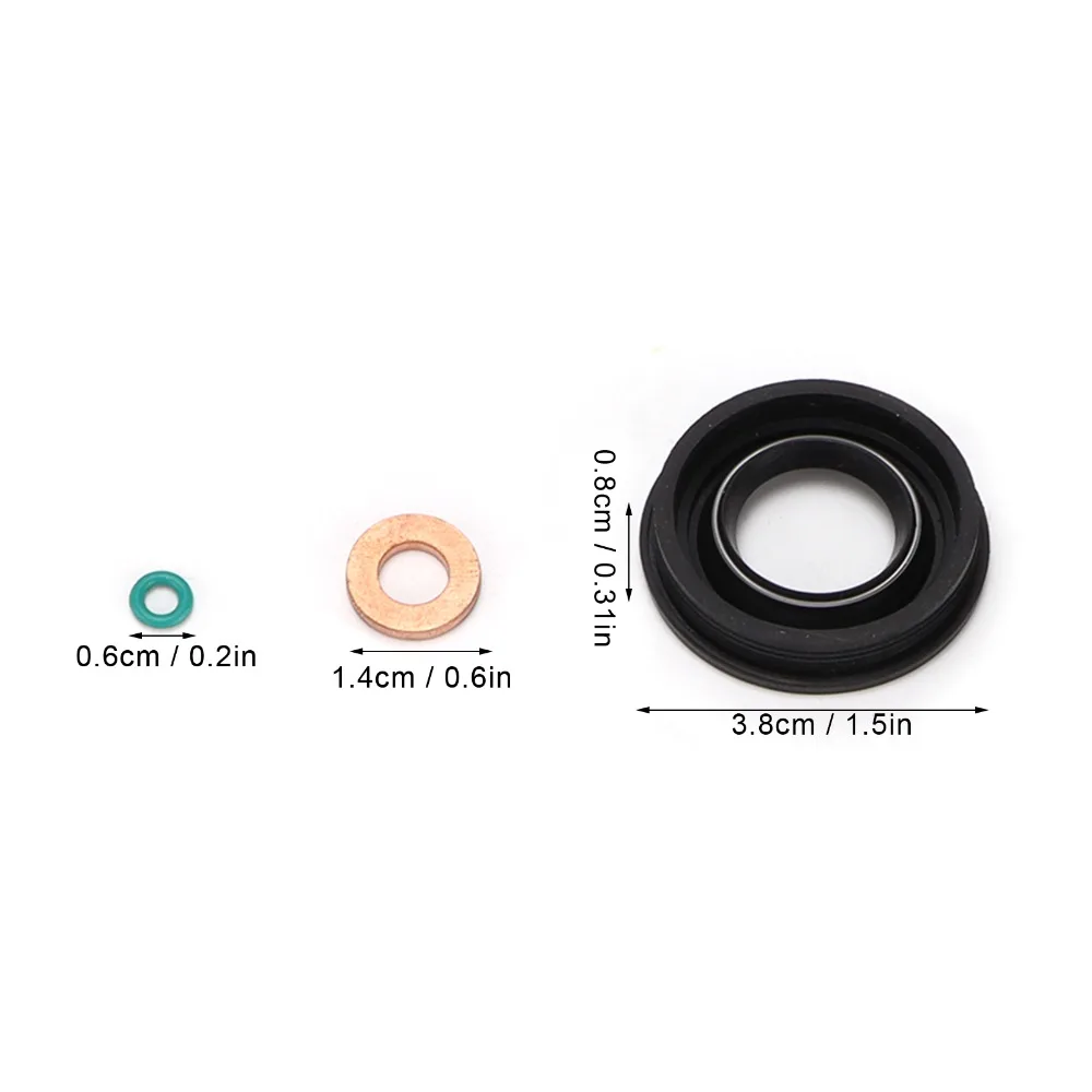 Seal Washer Fuel Injector Seal Kit O Ring Replacement Part Injector Seal Washer Kit Clamp Bolt Injector Sealing Kit