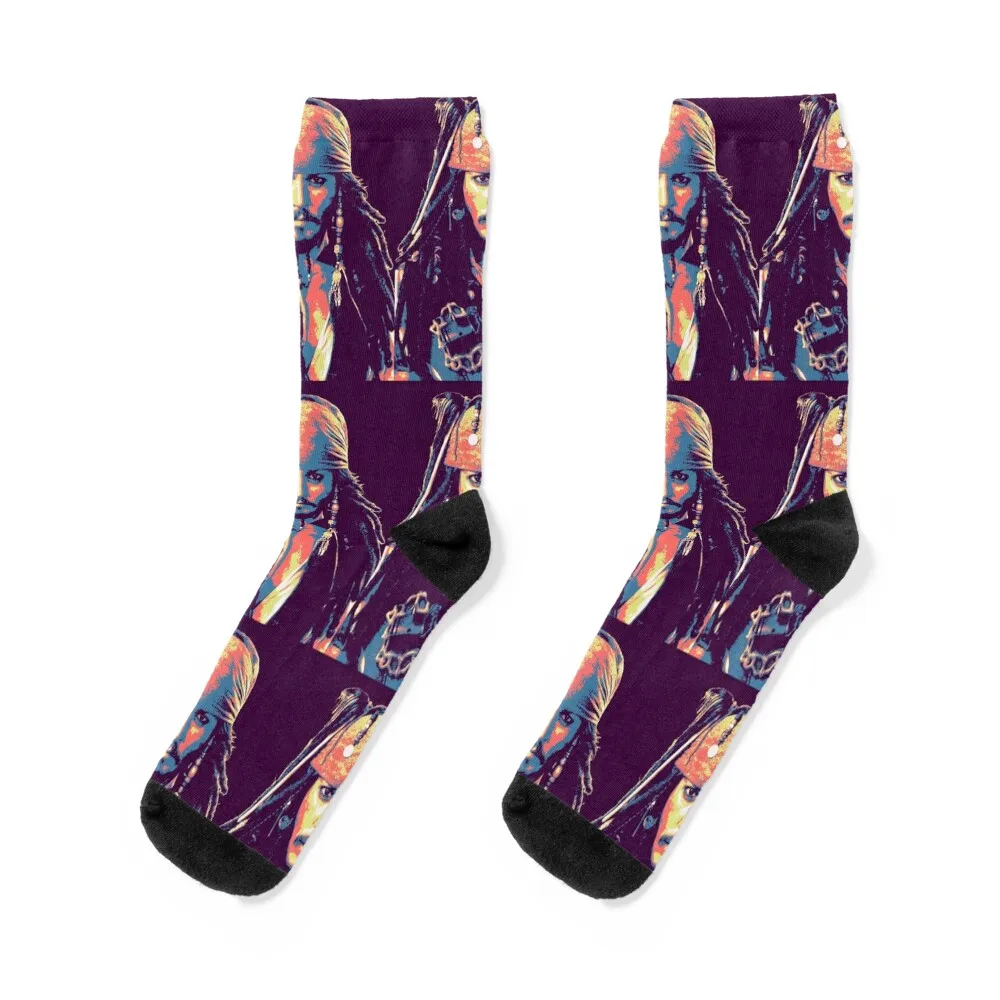 

Jack Sparrow, purple Socks designer brand retro football Men Socks Women's