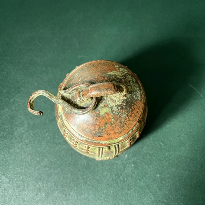 Antique Hanging Temple Bell Vintage Ritual Copper Bell Tibetan Buddhist Altar Worship Home Decor Collectible Ornament