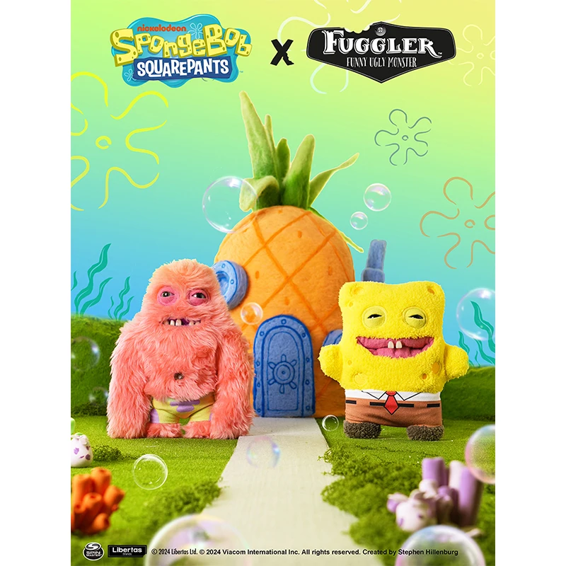 

Original Fuggler SpongeBob SquarePants Spongebob Or Patrick Plush Toys Little Monsters Fashion Lovelys Small Shorts Toys For Kid