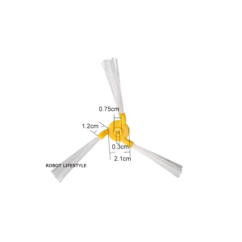 (For A320,A325,A335,A336,A337,A338/A590) Robot Vacuum Cleaner Side Brush, 10pcs/ pack, Cleaning Tool Replacement Parts