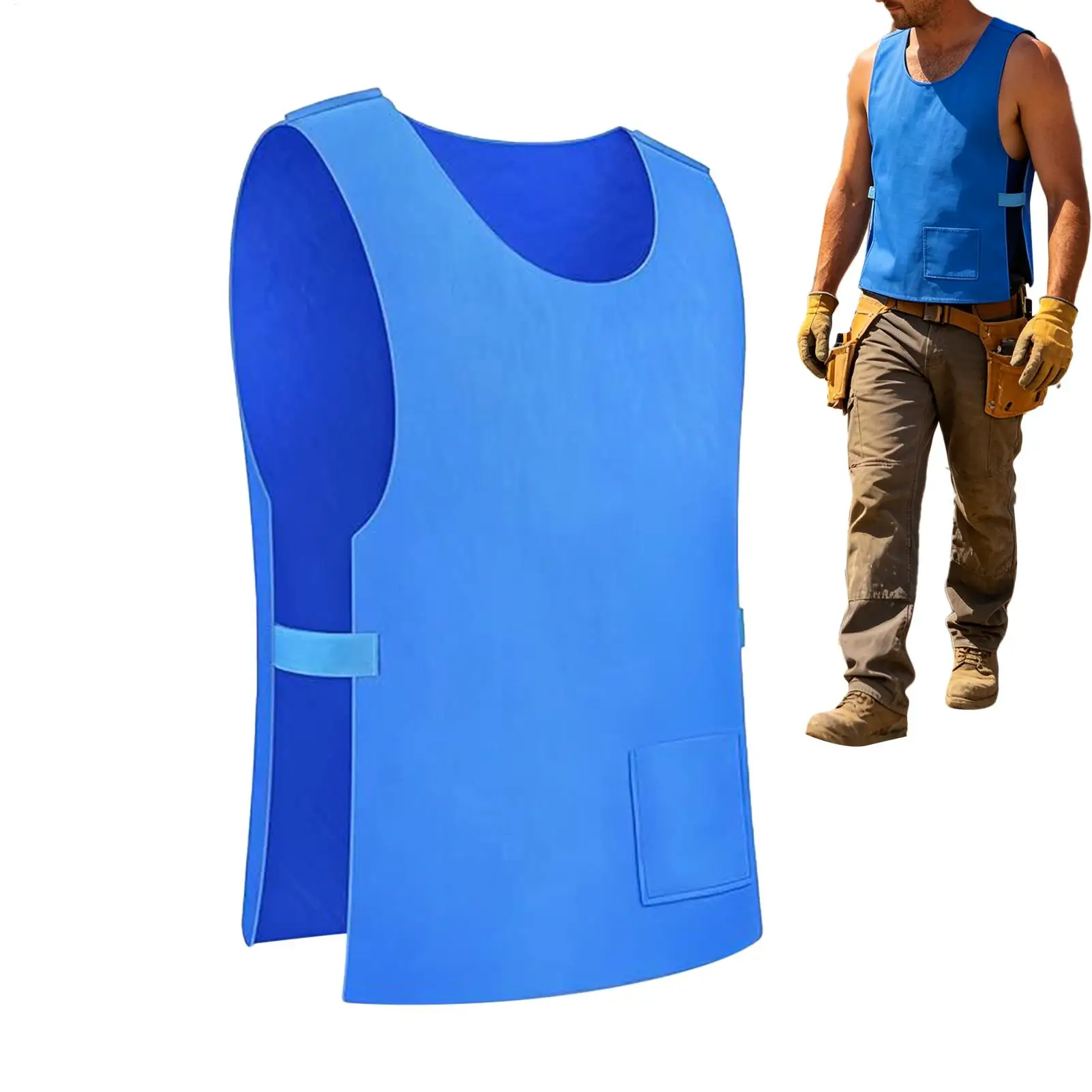 Gilet de refroidissement par évaporation d'eau, chemise rafraîchissante, prévention des coups de chaleur, gilet de refroidissement par évaporation