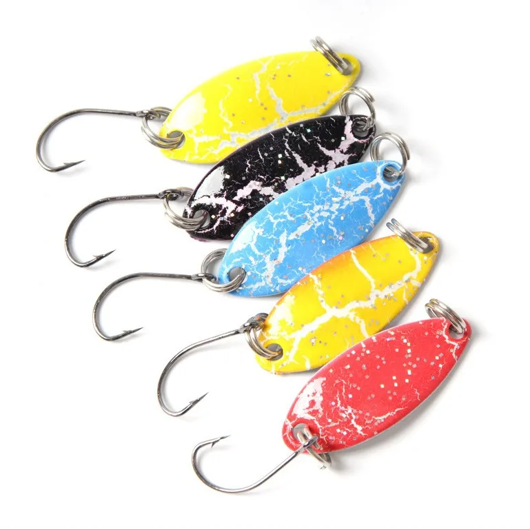 

Colorful Crack 3g Spoon Lure Minnow King Fishing Lure Artificial Bait Fishing Tackle Accessories Fish Hook