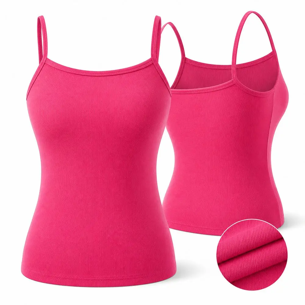 Simple Sleeveless Suspender Vest Slim Underwear Fitted Tops Vest Corset Sports Activities