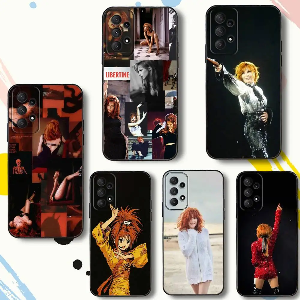 

Mylene F-Farmer J-JeanneS Phone Case For Samsung Galaxy A 80,72,73,91,53,22,51,52,5G,Plus,J,Note Soft Black Cover