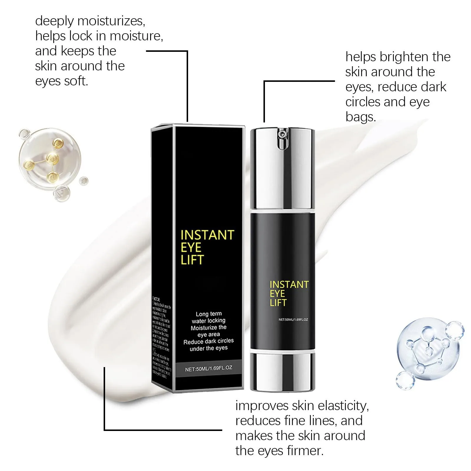 New Eye Lifting Cream, Temporary Face Lifting Firming And Lifting Sagging Skin Cream, Suitable For All Skin Types 50ml