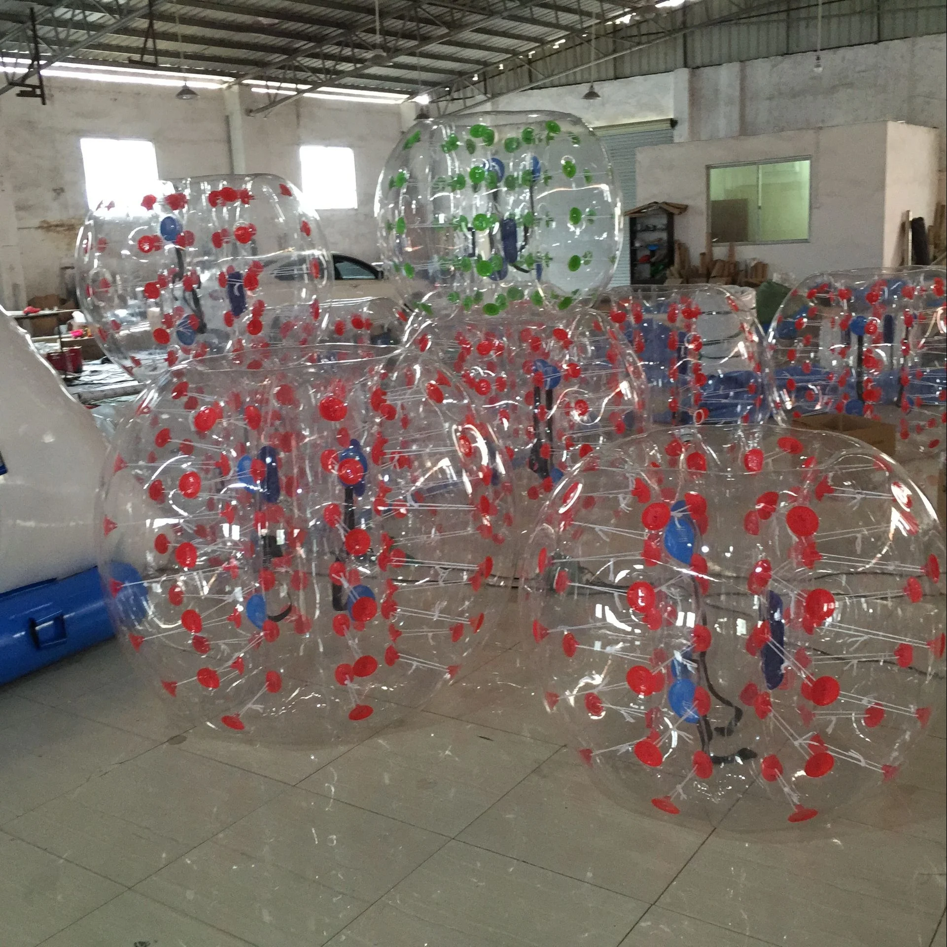 كرة قدم فقاعية من مادة PVC وTPU، كرة ممتصة للصدمات البشرية، كرات زورب رياضية قابلة للنفخ، كرة قدم فقاعية #2