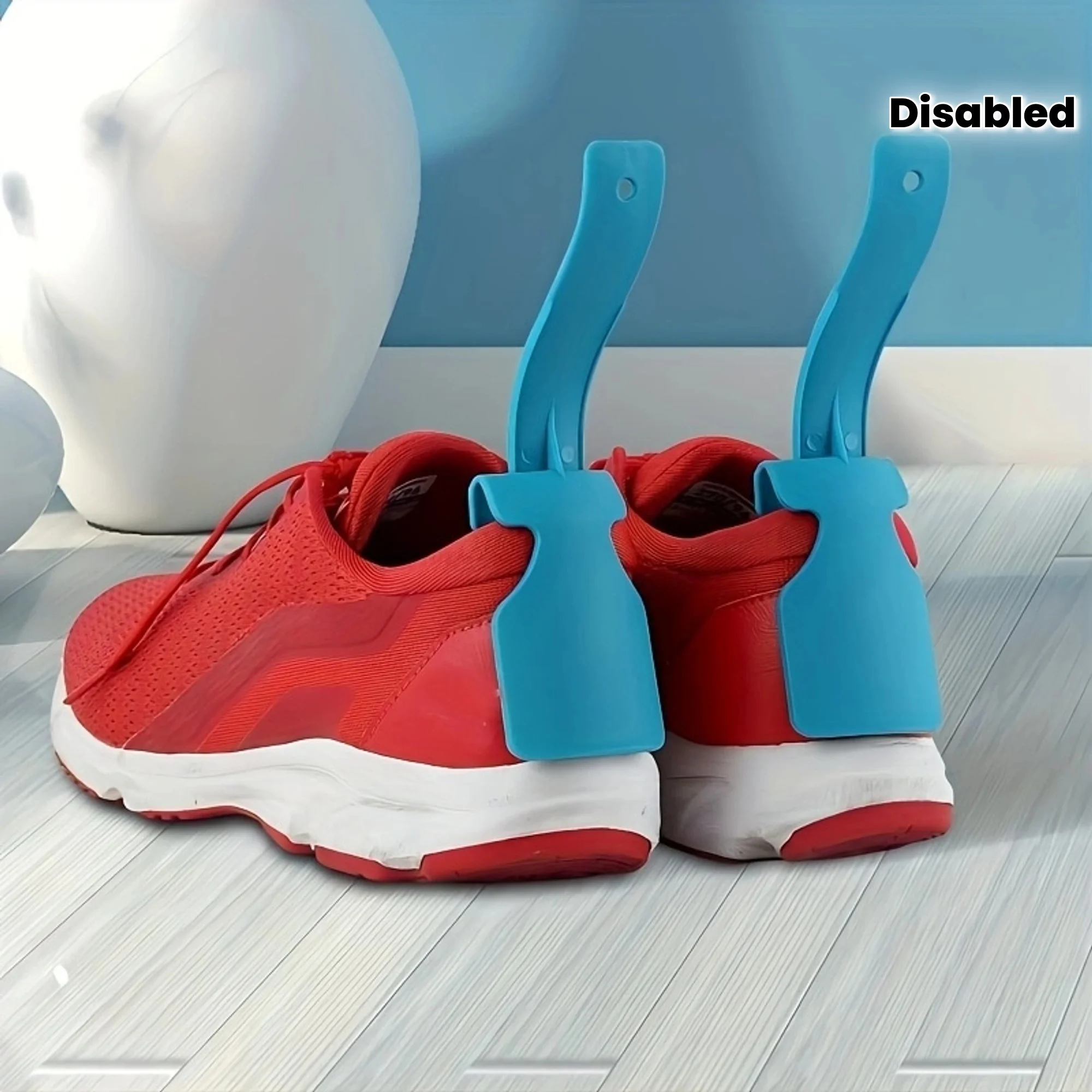 2 pièces/ensemble chaussures paresseuses aide poignée corne de chaussure aide de levage de chaussures pour personnes âgées personnes handicapées chausse-pied en plastique convient à toutes les chaussures