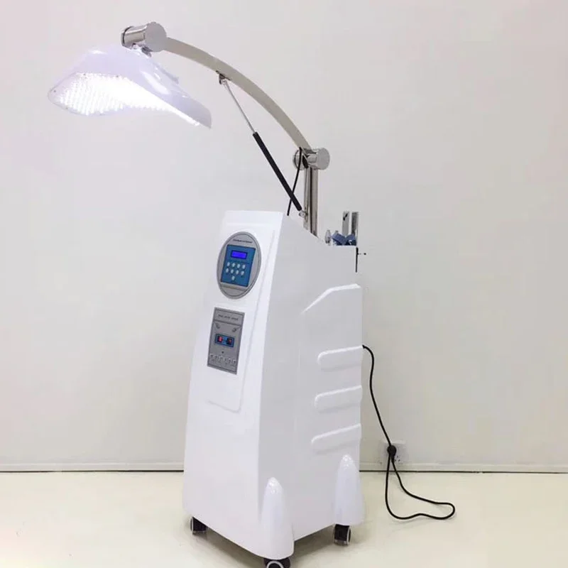 أداة تجميل الضوء الأحمر والأزرق LED، أداة إضاءة ملونة ديناميكية ضوئية نسخة مطياف حب الشباب أداة تجديد