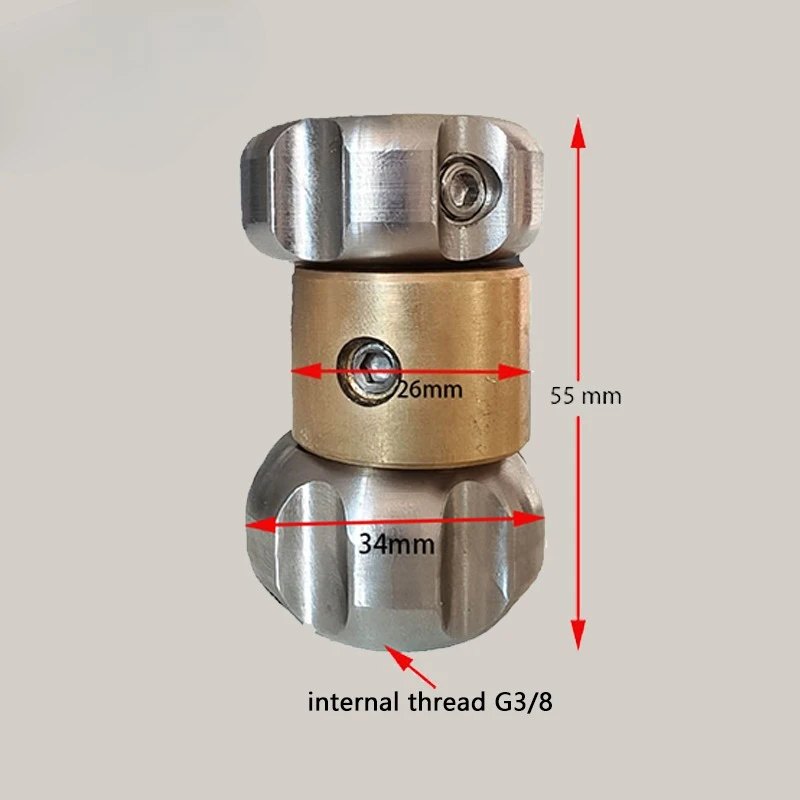 

Stainless steel V-Hammer Rotopuls vibration nozzles 30LPM - 40LPM 3/8"female High Pressure jetter Sewer dredging Nozzle Driver