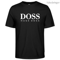 Men's Cotton Huge Doss Graphic Printed T-Shirt Breathable Casual Street Style Tops for Men and Women