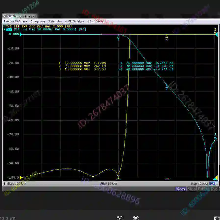 LPF-20M-5WM Tiefpassfilter M Buchse 5 W 20 MHz