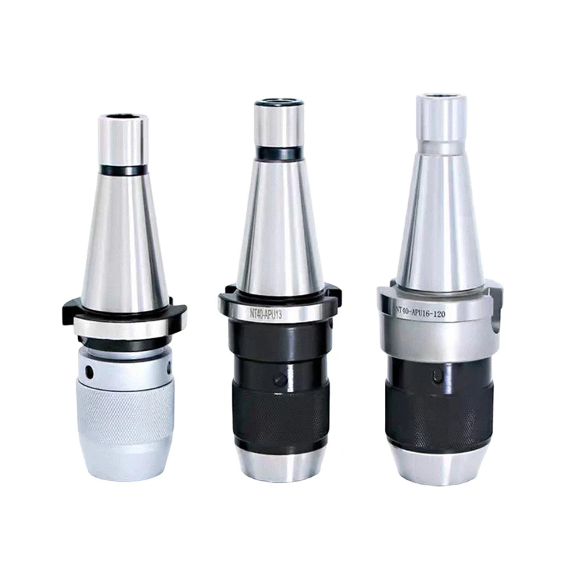 NT30 NT40 NT-APU Tool Holder｜APU08 APU13 APU16 Integrated Self-Tightening Drill Chuck Collet for CNC Lathe Machining - view 4