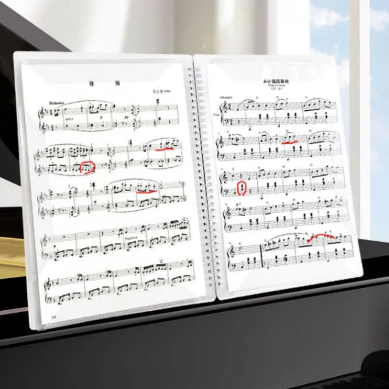 30 Pages Multi-layer Music Folder File Plastic Budget Binder Filing Products Documents Bag A4 Piano Book Desk Organizer